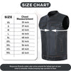 HL11689RB-BROWN RUB BUFF BROWN Club Leather Motorcycle Vest Men - HighwayLeather