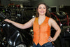 HL14501 Women's Side Lace Leather Vest - The Classic - HighwayLeather