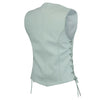 HL14501 Women's Side Lace Leather Vest - The Classic - HighwayLeather