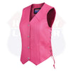 HL14501 Women's Side Lace Leather Vest - The Classic - HighwayLeather