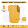 HL14945YELLOW Women Yellow bullet proof style leather vest- for biker club - HighwayLeather