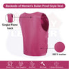 HOT PINK HL14945HOT PINK Women hot pink bullet proof style leather Vest women biker club - HighwayLeather