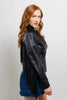 WBL1503 DAISY WOMENS FASHION LEATHER JACKET BLACK - HighwayLeather