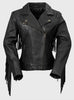 WBL1503 DAISY WOMENS FASHION LEATHER JACKET BLACK - HighwayLeather