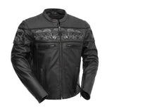 FIM243CSLZ | Savage Skulls - Men's Motorcycle Leather Jacket - HighwayLeather