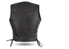 FIL542GDD | Raven - Women's Motorcycle Leather Vest - HighwayLeather