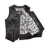 FIL578CDM | Love Lace - Women's Motorcycle Leather Vest - HighwayLeather