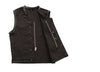 BLACK FIM629TRIM | Crossover - Men's Motorcycle Twill Vest - HighwayLeather