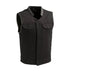 BLACK FIM629TRIM | Crossover - Men's Motorcycle Twill Vest - HighwayLeather