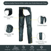 HL12836 Classic Leather Chap Design with Jean Pocket Style