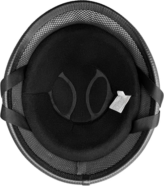 29 dollar polo motorcycle helmet H404-11 NOVELTY JOCKEY HAWK POLO HELMET SHINY BLACK