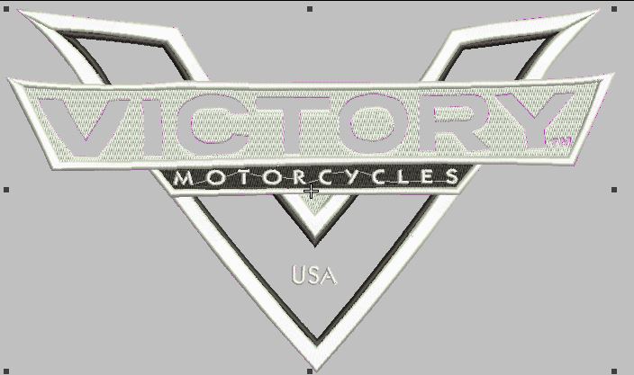ML188024 Victory Mototcycle Grey Patch - HighwayLeather