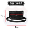 "HL80151STUD Women's Black Studded Hip Bag – Trendy & Edgy Accessory" - HighwayLeather