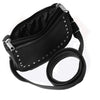 "HL80151STUD Women's Black Studded Hip Bag – Trendy & Edgy Accessory" - HighwayLeather