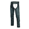 HL12836 Classic Leather Chap Design with Jean Pocket Style