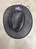 HL80112 BROWN - Handcrafted Brown Leather TOP HAT shapeable brim - HighwayLeather