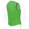 HL14501 lightGreen Women motorcycle LIGHT GREEN Leather Vest Biker Club Conceal Carry - HighwayLeather