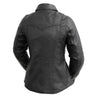 FIL118SC | Onyx - Women's Leather Motorcycle Shirt - HighwayLeather