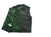 GREEN FIM694PM | The Cut Men's Motorcycle Leather Vest - HighwayLeather