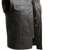 OLIVE FIM689CDT | Sharp Shooter - Men's Motorcycle Leather Vest - HighwayLeather