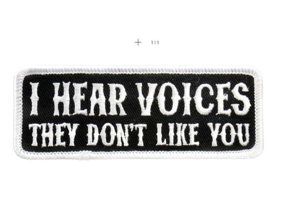 PATCH I HEAR VOICES-PPL9220 : 4W 2H - HighwayLeather