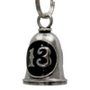 MLB9064 13 Bell Motorcycle Good Luck Bell w/ Key Ring-Key Chain Accessory for Bikers - HighwayLeather