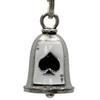 MLB9065 Ace Motorcycle Good Luck Bell w/ Key Ring-Key Chain Accessory for Bikers - HighwayLeather