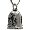 MLB9074 Biker Dad Motorcycle Good Luck Bell w/ Key Ring-Key Chain Accessory for Bikers - HighwayLeather