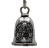 MLB9076 Biker Grandpa Motorcycle Good Luck Bell w/ Key Ring-Key Chain Accessory for Bikers - HighwayLeather