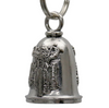 MLB9078 Black Light Rider Motorcycle Good Luck Bell w/ Key Ring-Key Chain Accessory for Bikers - HighwayLeather
