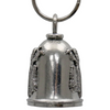 MLB9078 Black Light Rider Motorcycle Good Luck Bell w/ Key Ring-Key Chain Accessory for Bikers - HighwayLeather