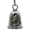 MLB9079 Bobber Monster Head Motorcycle Good Luck Bell w/ Key Ring-Key Chain Accessory for Bikers - HighwayLeather