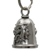 MLB9082 Bulldog Motorcycle Good Luck Bell w/ Key Ring-Key Chain Accessory for Bikers - HighwayLeather