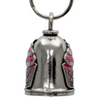 MLB9088 Cupcake Motorcycle Good Luck Bell w/ Key Ring-Key Chain Accessory for Bikers - HighwayLeather