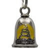 MLB9093 Don't Tread on Me Motorcycle Good Luck Bell w/ Key Ring-Key Chain Accessory for Bikers - HighwayLeather
