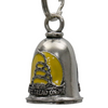 MLB9093 Don't Tread on Me Motorcycle Good Luck Bell w/ Key Ring-Key Chain Accessory for Bikers - HighwayLeather
