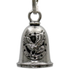 MLB9095 Eagle Flying Motorcycle Good Luck Bell w/ Key Ring-Key Chain Accessory for Bikers - HighwayLeather