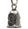 MLB9098 Fallen Brothers Motorcycle Good Luck Bell w/ Key Ring-Key Chain Accessory for Bikers - HighwayLeather