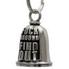 MLB9104 F Around Motorcycle Good Luck Bell w/ Key Ring-Key Chain Accessory for Bikers - HighwayLeather