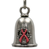 MLB9106 F Cancer Motorcycle Good Luck Bell w/ Key Ring-Key Chain Accessory for Bikers - HighwayLeather