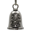 MLB9108 Grouchy Biker Motorcycle Good Luck Bell w/ Key Ring-Key Chain Accessory for Bikers - HighwayLeather