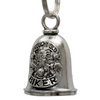 MLB9108 Grouchy Biker Motorcycle Good Luck Bell w/ Key Ring-Key Chain Accessory for Bikers - HighwayLeather
