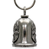 MLB9108 Grouchy Biker Motorcycle Good Luck Bell w/ Key Ring-Key Chain Accessory for Bikers - HighwayLeather