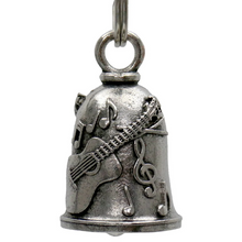 MLB9109 Guitar Motorcycle Good Luck Bell w/ Key Ring-Key Chain Accessory for Bikers - HighwayLeather