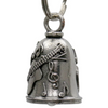MLB9109 Guitar Motorcycle Good Luck Bell w/ Key Ring-Key Chain Accessory for Bikers - HighwayLeather