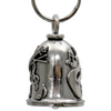 MLB9109 Guitar Motorcycle Good Luck Bell w/ Key Ring-Key Chain Accessory for Bikers - HighwayLeather