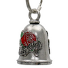 MLB9114 Lady Rider Motorcycle Good Luck Bell w/ Key Ring-Key Chain Accessory for Bikers - HighwayLeather