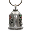 MLB9114 Lady Rider Motorcycle Good Luck Bell w/ Key Ring-Key Chain Accessory for Bikers - HighwayLeather