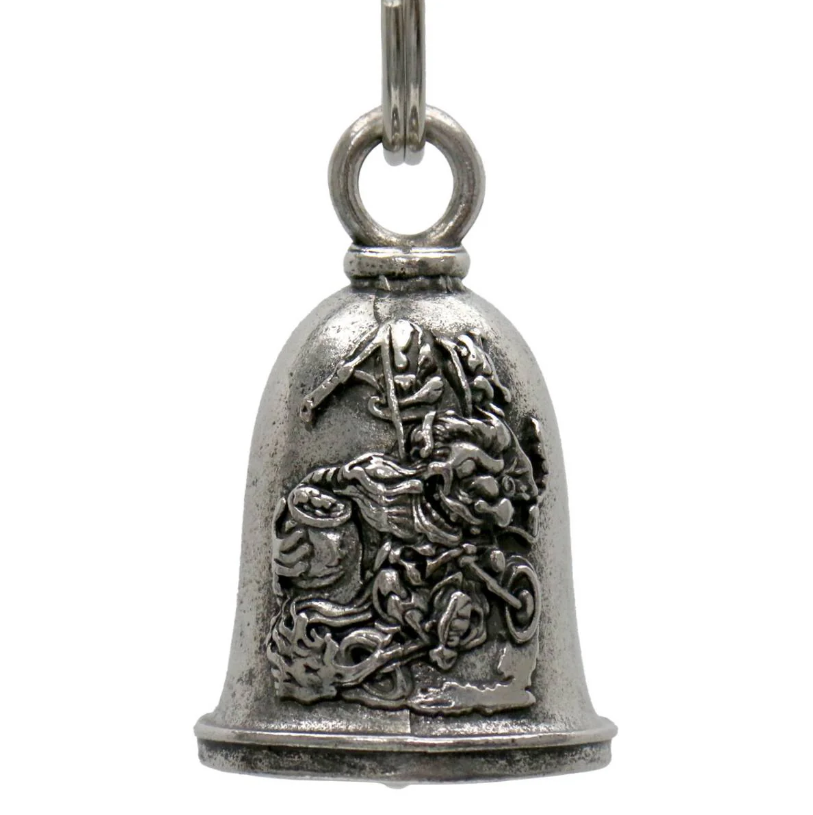 MLB9116 Leprechaun Motorcycle Good Luck Bell w/ Key Ring-Key Chain Accessory for Bikers - HighwayLeather