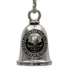 MLB9117 Live Free Hardcore Motorcycle Good Luck Bell w/ Key Ring-Key Chain Accessory for Bikers - HighwayLeather